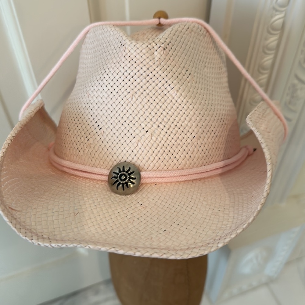 Ladies, pink, cowboy hat. Size large - Picture 3 of 4